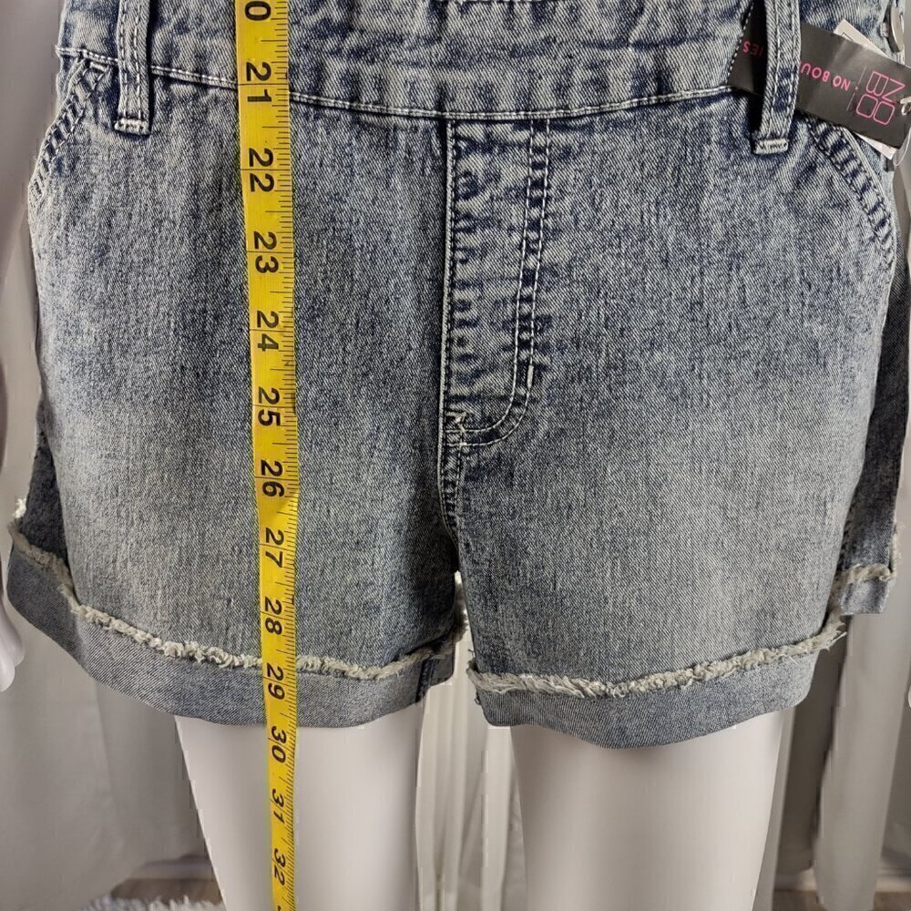 No Boundaries Relaxed Light Blue Customized Denim Overalls Size M (NWT) - Picture 6 of 11